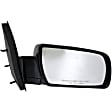 955-340 Passenger Side Mirror, Manual Adjust, Non-Heated, Manual Folding, Black, No Signal Light, Without Memory Recall, No Puddle Light, No Auto-Dimming, No Blind Spot Feature
