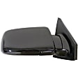 955-340 Passenger Side Mirror, Manual Adjust, Non-Heated, Manual Folding, Black, No Signal Light, Without Memory Recall, No Puddle Light, No Auto-Dimming, No Blind Spot Feature