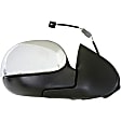 955-346 Passenger Side Mirror, Power Adjust, Non-Heated, Manual Folding, Black and Chrome, No Signal Light, No Memory, No Puddle Light, No Auto-Dim, No Blind Spot Feature