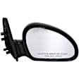 955-348 Passenger Side Mirror, Manual Adjust, Non-Heated, Manual Folding, Black, No Signal Light, No Memory, No Puddle Light, No Auto-Dim, No Blind Spot Feature