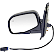955-351 Driver Side Mirror, Power Adjust, Heated, Power Folding, Black, No Signal Light, No Memory, No Puddle Light, No Auto-Dim, No Blind Spot Feature