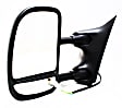 955-363 Driver Side Mirror, Power Adjust, Non-Heated, Manual Folding, Black, No Signal Light, No Memory, No Puddle Light, No Auto-Dim, No Blind Spot Feature