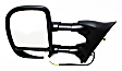 955-363 Driver Side Mirror, Power Adjust, Non-Heated, Manual Folding, Black, No Signal Light, No Memory, No Puddle Light, No Auto-Dim, No Blind Spot Feature