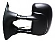 955-363 Driver Side Mirror, Power Adjust, Non-Heated, Manual Folding, Black, No Signal Light, No Memory, No Puddle Light, No Auto-Dim, No Blind Spot Feature