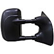 955-364 Passenger Side Mirror, Power Adjust, Non-Heated, Manual Folding, Black, No Signal Light, Without Memory Recall, No Puddle Light, No Auto-Dimming, No Blind Spot Feature