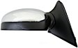 955-365 Driver Side Mirror, Manual Adjust, Non-Heated, Non-Folding, Black and Chrome, No Signal Light, No Memory, No Puddle Light, No Auto-Dim, No Blind Spot Feature