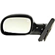 955-367 Driver Side Mirror, Manual Adjust, Heated, Manual Folding, Black, No Signal Light, No Memory, No Puddle Light, No Auto-Dim, No Blind Spot Feature