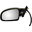 955-367 Driver Side Mirror, Manual Adjust, Heated, Manual Folding, Black, No Signal Light, No Memory, No Puddle Light, No Auto-Dim, No Blind Spot Feature
