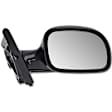 955-368 Passenger Side Mirror, Manual Adjust, Heated, Manual Folding, Black, No Signal Light, No Memory, No Puddle Light, No Auto-Dim, No Blind Spot Feature