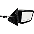 955-378 Passenger Side Mirror, Manual Adjust, Non-Heated, Non-Folding, Black, No Signal Light, No Memory, No Puddle Light, No Auto-Dim, No Blind Spot Feature