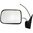 955-381 Driver Side Mirror, Power Adjust, Non-Heated, Manual Folding, Black, No Signal Light, Without Memory Recall, No Puddle Light, No Auto-Dimming, No Blind Spot Feature