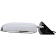 955-381 Driver Side Mirror, Power Adjust, Non-Heated, Manual Folding, Black, No Signal Light, Without Memory Recall, No Puddle Light, No Auto-Dimming, No Blind Spot Feature