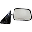 1989 Dodge Dakota - Passenger Side Mirror, Manual Adjust, Non-Heated, Chrome, Manual Folding, No Signal Light, No Blind Spot Feature, No Memory, No Puddle Light, No Auto-Dim