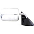 1989 Dodge Dakota - Passenger Side Mirror, Manual Adjust, Non-Heated, Chrome, Manual Folding, No Signal Light, No Blind Spot Feature, No Memory, No Puddle Light, No Auto-Dim
