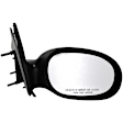 955-388 Passenger Side Mirror, Manual Adjust, Non-Heated, Non-Folding, Black, No Signal Light, No Memory, No Puddle Light, No Auto-Dim, No Blind Spot Feature