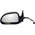 955-389 Driver Side Mirror, Power Adjust, Non-Heated, Non-Folding, Black, No Signal Light, No Memory, No Puddle Light, No Auto-Dim, No Blind Spot Feature