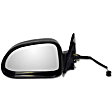 955-389 Driver Side Mirror, Power Adjust, Non-Heated, Non-Folding, Black, No Signal Light, No Memory, No Puddle Light, No Auto-Dim, No Blind Spot Feature