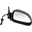 955-390 Passenger Side Mirror, Power Adjust, Non-Heated, Non-Folding, Black, No Signal Light, No Memory, No Puddle Light, No Auto-Dim, No Blind Spot Feature