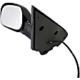 955-391 Driver Side Mirror, Power Adjust, Non-Heated, Manual Folding, Black, No Signal Light, No Memory, No Puddle Light, No Auto-Dim, No Blind Spot Feature