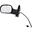 955-391 Driver Side Mirror, Power Adjust, Non-Heated, Manual Folding, Black, No Signal Light, No Memory, No Puddle Light, No Auto-Dim, No Blind Spot Feature
