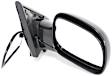955-392 Passenger Side Mirror, Power Adjust, Non-Heated, Manual Folding, Black, No Signal Light, No Memory, No Puddle Light, No Auto-Dim, No Blind Spot Feature