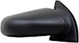 955-398 Passenger Side Mirror, Manual Adjust, Non-Heated, Non-Folding, Black, No Signal Light, No Memory, No Puddle Light, No Auto-Dim, No Blind Spot Feature