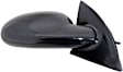 955-402 Passenger Side Mirror, Manual Adjust, Non-Heated, Non-Folding, Black, No Signal Light, No Memory, No Puddle Light, No Auto-Dim, No Blind Spot Feature