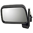 955-406 Driver Side Mirror, Manual Adjust, Non-Heated, Manual Folding, Black, No Signal Light, Without Memory Recall, No Puddle Light, No Auto-Dimming, No Blind Spot Feature