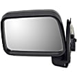 955-406 Driver Side Mirror, Manual Adjust, Non-Heated, Manual Folding, Black, No Signal Light, Without Memory Recall, No Puddle Light, No Auto-Dimming, No Blind Spot Feature