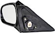 955-420 Driver Side Mirror, Power Adjust, Non-Heated, Manual Folding, Black, No Signal Light, No Memory, No Puddle Light, No Auto-Dim, No Blind Spot Feature