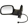 955-425 Passenger Side Mirror, Manual Adjust, Non-Heated, Manual Folding, Black, No Signal Light, No Memory, No Puddle Light, No Auto-Dim, No Blind Spot Feature