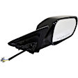 955-427 Sedan Passenger Side Mirror, Power Adjust, Non-Heated, Manual Folding, Black, No Signal Light, No Memory, No Puddle Light, No Auto-Dim, No Blind Spot Feature