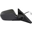 955-427 Sedan Passenger Side Mirror, Power Adjust, Non-Heated, Manual Folding, Black, No Signal Light, No Memory, No Puddle Light, No Auto-Dim, No Blind Spot Feature
