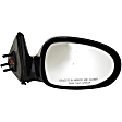 955-434 Passenger Side Mirror, Power Adjust, Non-Heated, Non-Folding, Black, No Signal Light, No Memory, No Puddle Light, No Auto-Dim, No Blind Spot Feature
