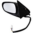 955-437 Driver Side Mirror, Power Adjust, Non-Heated, Manual Folding, Black, No Signal Light, No Memory, No Puddle Light, No Auto-Dim, No Blind Spot Feature