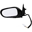 955-437 Driver Side Mirror, Power Adjust, Non-Heated, Manual Folding, Black, No Signal Light, No Memory, No Puddle Light, No Auto-Dim, No Blind Spot Feature