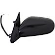 955-437 Driver Side Mirror, Power Adjust, Non-Heated, Manual Folding, Black, No Signal Light, No Memory, No Puddle Light, No Auto-Dim, No Blind Spot Feature