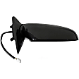 955-438 Passenger Side Mirror, Power Adjust, Non-Heated, Manual Folding, Black, No Signal Light, No Memory, No Puddle Light, No Auto-Dim, No Blind Spot Feature