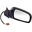 955-442 Passenger Side Mirror, Power Adjust, Non-Heated, Manual Folding, Black, No Signal Light, No Memory, No Puddle Light, No Auto-Dim, No Blind Spot Feature