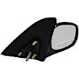 955-458 Passenger Side Mirror, Manual Adjust, Non-Heated, Non-Folding, Black, No Signal Light, No Memory, No Puddle Light, No Auto-Dim, No Blind Spot Feature