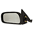 955-461 Driver Side Mirror, Power Adjust, Heated, Non-Folding, Black, No Signal Light, No Memory, No Puddle Light, No Auto-Dim, No Blind Spot Feature