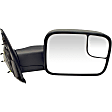 955-491 Passenger Side Mirror, Manual Adjust, Non-Heated, Manual Folding, Black, No Signal Light, No Memory, No Puddle Light, No Auto-Dim, With Blind Spot Glass
