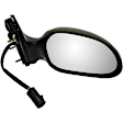955-498 Passenger Side Mirror, Power Adjust, Heated, Non-Folding, Black, No Signal Light, No Memory, No Puddle Light, No Auto-Dim, No Blind Spot Feature