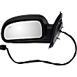 955-505 Driver Side Mirror, Power Adjust, Heated, Manual Folding, Black, No Signal Light, No Memory, No Puddle Light, No Auto-Dim, No Blind Spot Feature