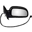 955-506 Passenger Side Mirror, Power Adjust, Heated, Manual Folding, Black, No Signal Light, No Memory, No Puddle Light, No Auto-Dimming, No Blind Spot Feature