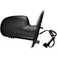 955-506 Passenger Side Mirror, Power Adjust, Heated, Manual Folding, Black, No Signal Light, No Memory, No Puddle Light, No Auto-Dimming, No Blind Spot Feature