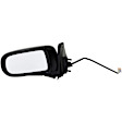 955-509 Driver Side Mirror, Power Adjust, Non-Heated, Manual Folding, Black, No Signal Light, No Memory, No Puddle Light, No Auto-Dim, No Blind Spot Feature