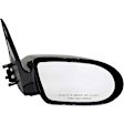 955-519 Passenger Side Mirror, Manual Adjust, Non-Heated, Non-Folding, Black, No Signal Light, No Memory, No Puddle Light, No Auto-Dim, No Blind Spot Feature