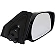 2000 Chevrolet Tracker - Passenger Side Mirror, Manual Adjust, Non-Heated, Black, Non-Folding, No Signal Light, No Blind Spot Feature, No Memory, No Puddle Light, No Auto-Dim