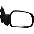 2000 Chevrolet Tracker - Passenger Side Mirror, Manual Adjust, Non-Heated, Black, Non-Folding, No Signal Light, No Blind Spot Feature, No Memory, No Puddle Light, No Auto-Dim